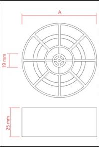 ESPAÇADOR PLÁSTICO SISTEMA CONSTRUTIVO MODELO GF